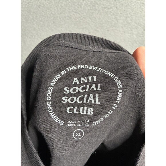 Anti Social Social Club Omakase T-Shirt Black  Size XL Koi Fish USA Made - Picture 4 of 7